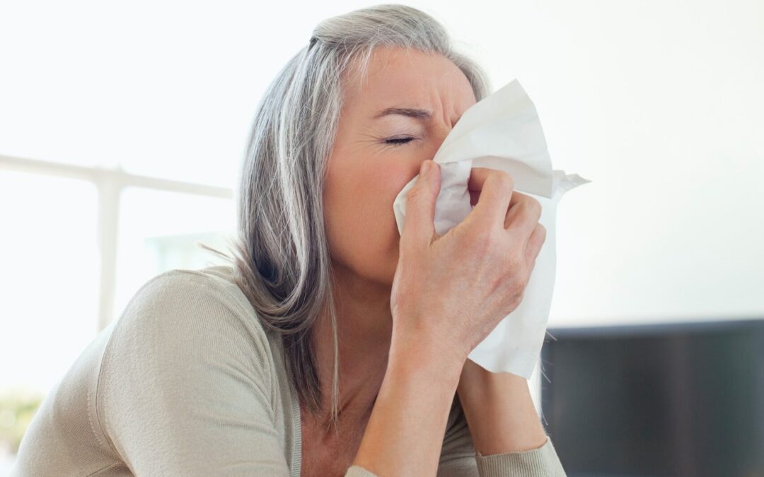 woman with seasonal allergies